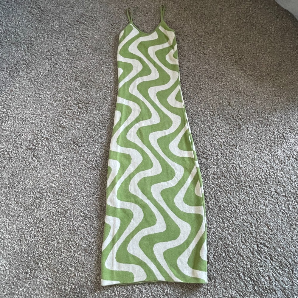 Peppermayo Wave Pattern Basic Tank Bodycon Dress … - image 1